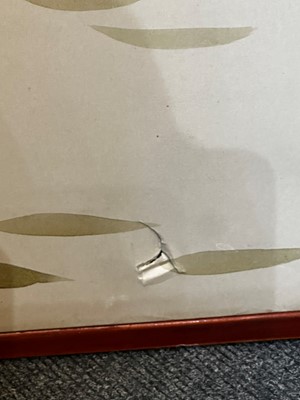 Lot 119 - A six-fold paper screen