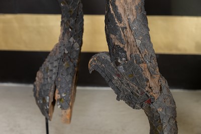 Lot 269 - A collection of carved wood chofa temple spires