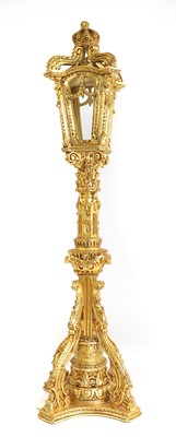 Lot 311 - A carved and gilt 'Street' lantern
