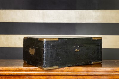 Lot 179 - A leather travelling case