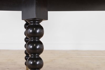 Lot 286 - A large ash and ebony-inlaid centre table by Chester Jones