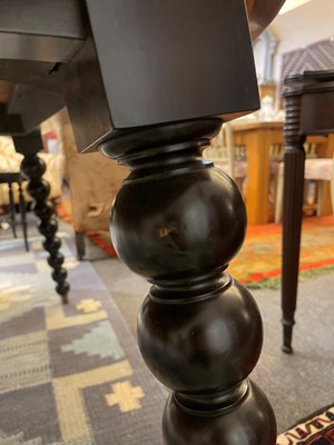 Lot 286 - A large ash and ebony-inlaid centre table by Chester Jones