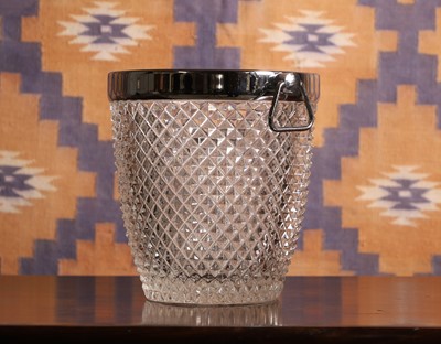 Lot A cut glass champagne bucket