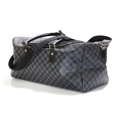 Lot 1554 - A Louis Vuitton damier graphite canvas 'Roadster 50' holdall