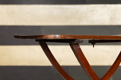 Lot 194 - A Victorian mahogany folding coaching table