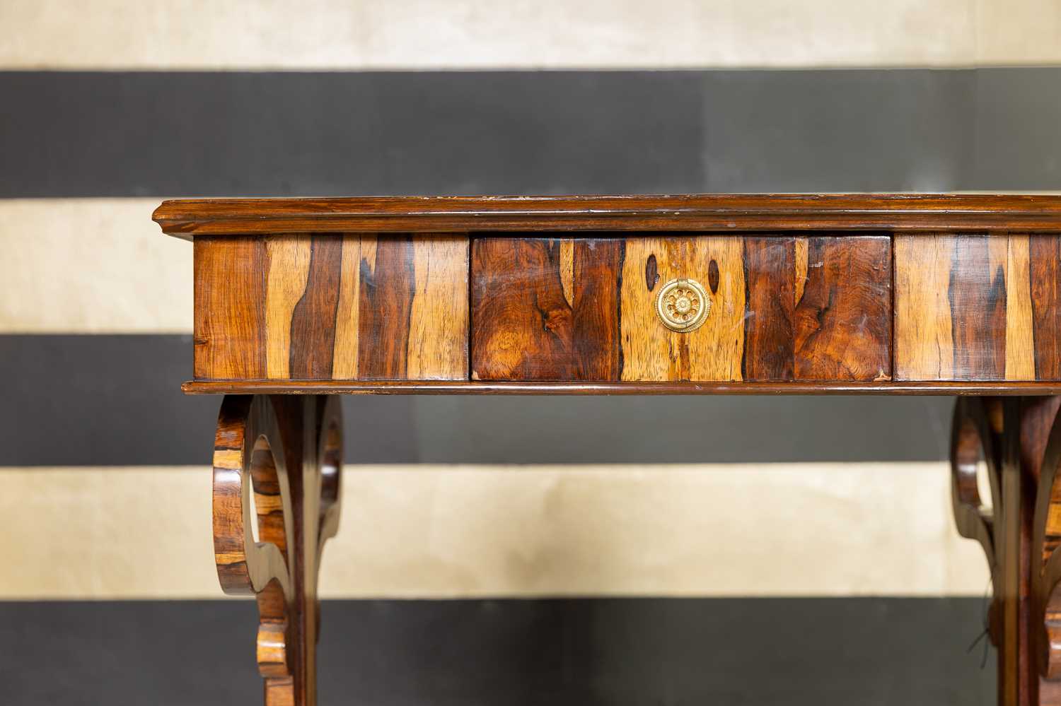 Lot 84 - A Biedermeier coromandel writing desk