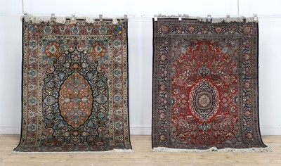 Lot 621 - A modern Kashmir silk and wool rug