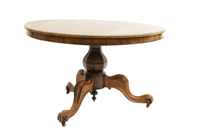 Lot 457 - A William IV rosewood pedestal centre table