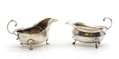 Lot 58 - Two silver sauceboats