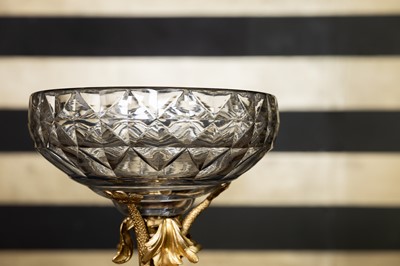 Lot 2 - A Regency cut-crystal tazza