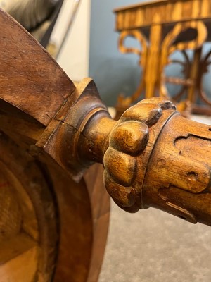Lot 235 - A Louis Philippe walnut office chair