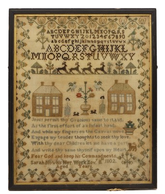 Lot 318 - A George III needlework sampler