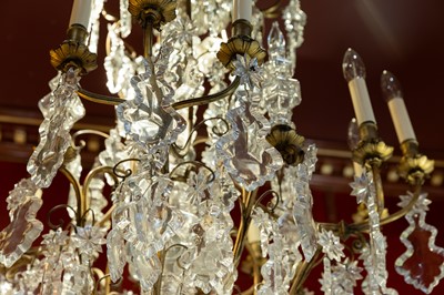 Lot 1 - A Louis Philippe cut-glass and gilt-brass chandelier