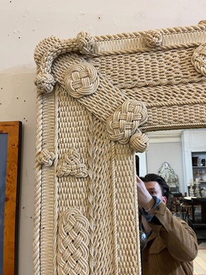 Lot 262 - A sailor's knotwork mirror