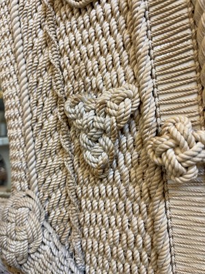 Lot 262 - A sailor's knotwork mirror