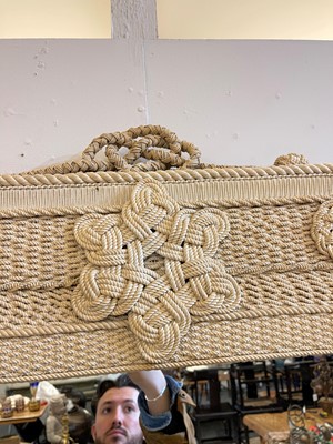 Lot 262 - A sailor's knotwork mirror