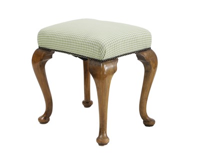 Lot 423 - A walnut stool