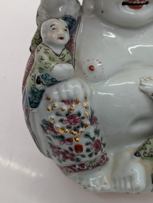 Lot 59 - A porcelain Happy Buddha
