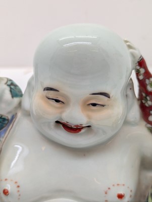 Lot 59 - A porcelain Happy Buddha