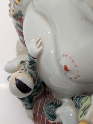 Lot 59 - A porcelain Happy Buddha