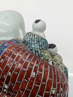 Lot 59 - A porcelain Happy Buddha