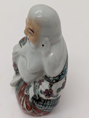 Lot 59 - A porcelain Happy Buddha