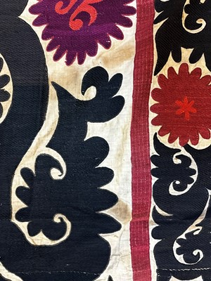 Lot 16 - A silk and cotton suzani