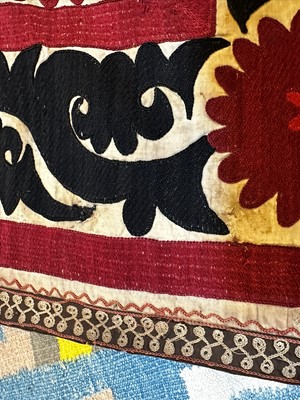 Lot 16 - A silk and cotton suzani