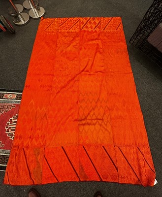 Lot 98 - Three silk phulkari embroidered cloths