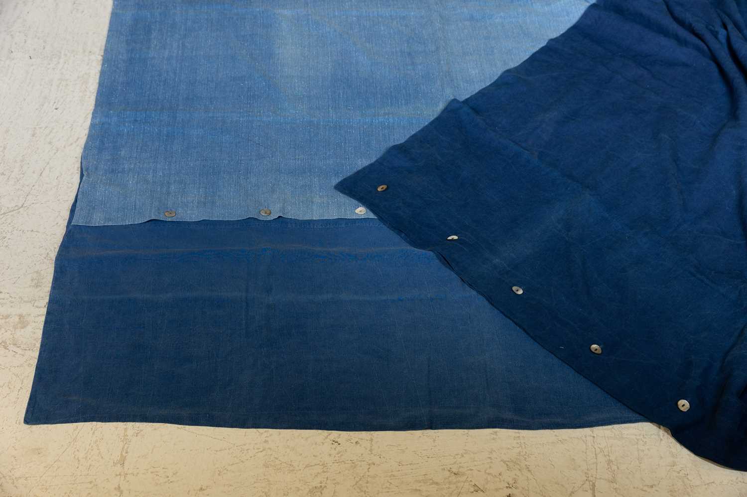 Lot 366 - Two indigo bed covers