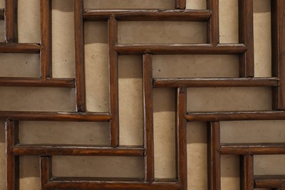 Lot 290 - A fruitwood window screen