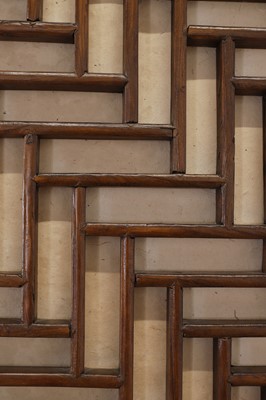 Lot 290 - A fruitwood window screen
