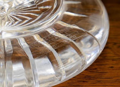 Lot 154 - A near pair of Baccarat ‘Edwige’ cut-glass vases