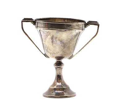 Lot 67 - A silver trophy cup