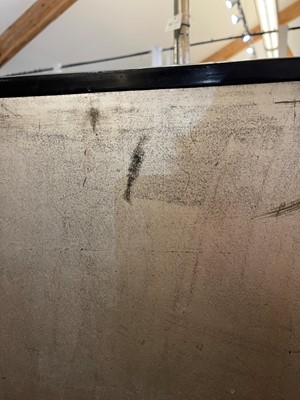 Lot 40 - A two-fold painted and silvered screen
