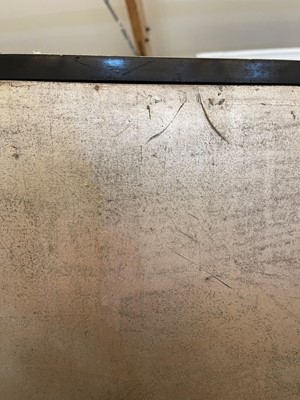 Lot 40 - A two-fold painted and silvered screen