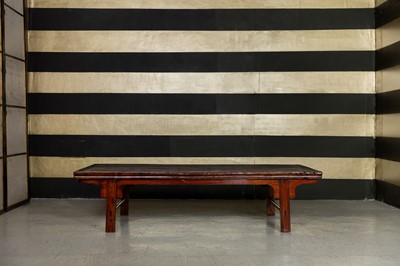 Lot 185 - A stained elm coffee table