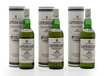 Lot 316 - Three bottles of Laphroaig