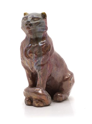 Lot 170 - In the manner of Charles Vyse, a stoneware cat