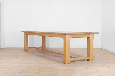 Lot A blonde oak refectory table in the 17th-century taste