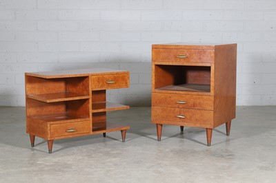 Lot 134 - A burr walnut bookcase