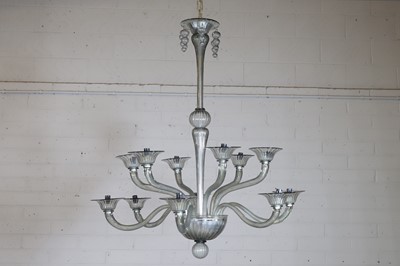 Lot 274 - A Murano glass chandelier