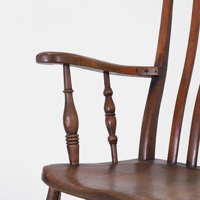 Lot 159 - A beechwood and elm kitchen Windsor chair