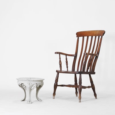 Lot 159 - A beechwood and elm kitchen Windsor chair