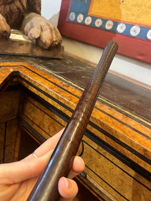 Lot 377 - Two Oceanic wooden throwing clubs