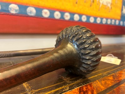 Lot 377 - Two Oceanic wooden throwing clubs