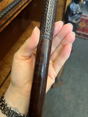 Lot 377 - Two Oceanic wooden throwing clubs