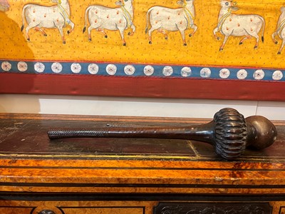 Lot 377 - Two Oceanic wooden throwing clubs