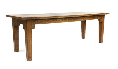 Lot 377 - An oak refectory table