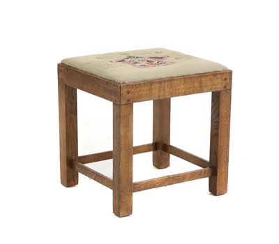 Lot 714 - An oak stool